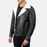 Kogin Black Leather Jacket